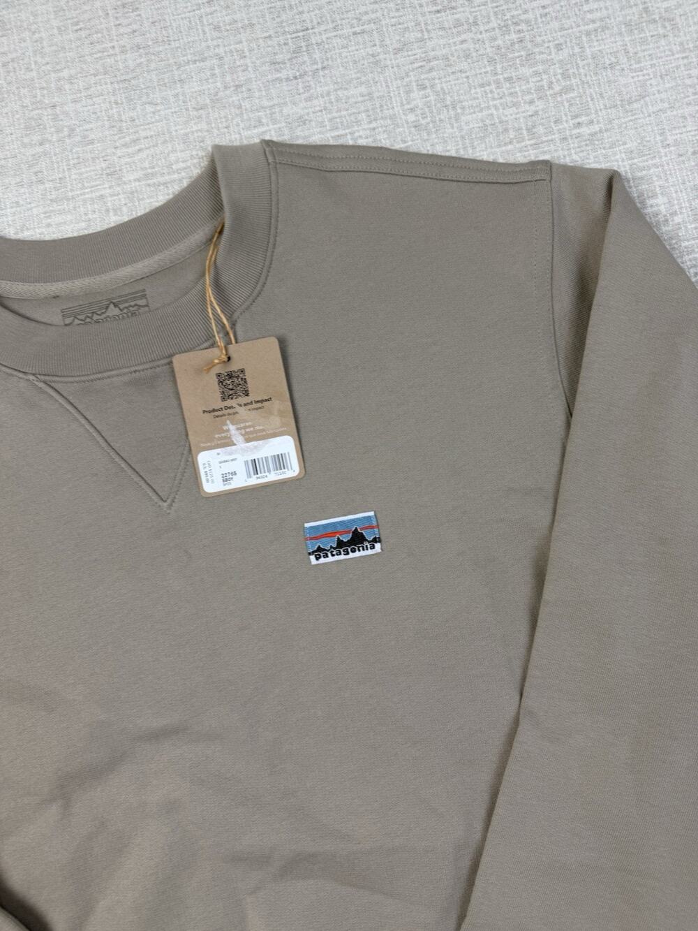 Patagonia Daily Crewneck Sweatshirt Unisex Small Seabird Grey NWT